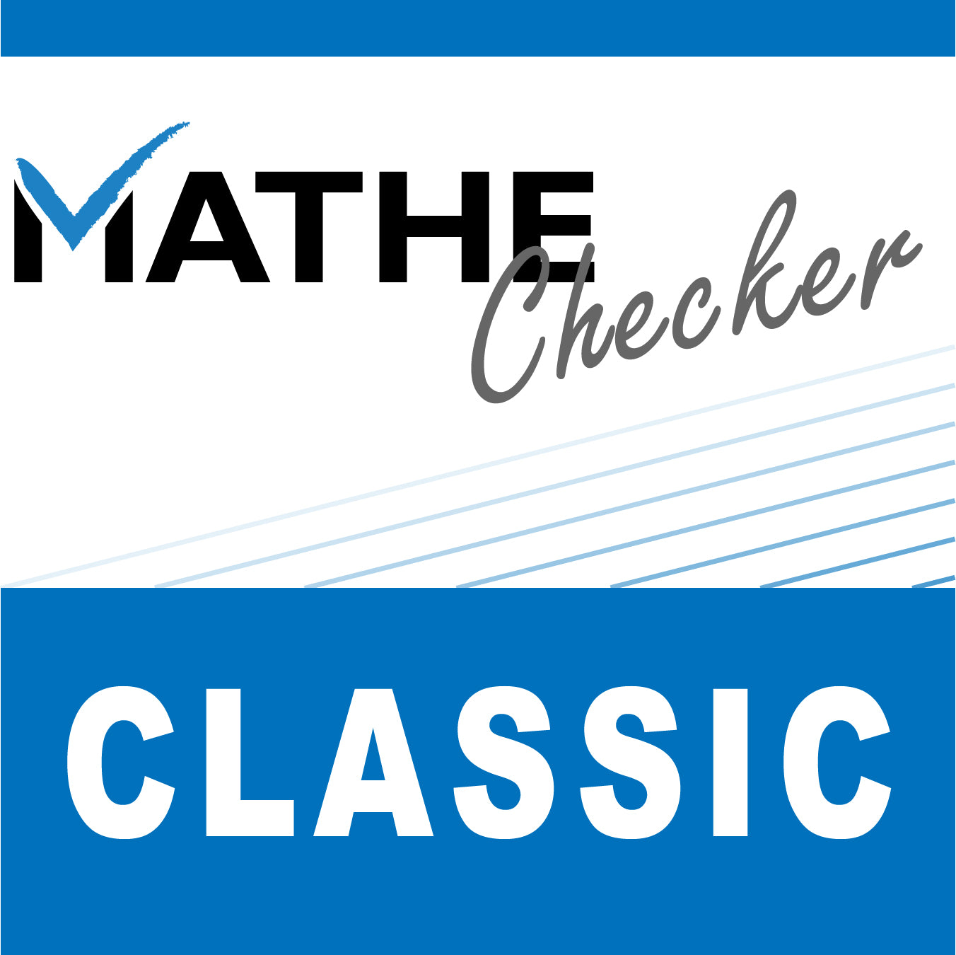Logo für den Mathe Checker Classic Kurs von Florian Schäfer für Mathematik Kursstufe.
