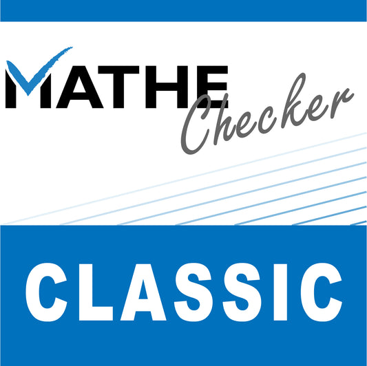 Logo für den Mathe Checker Classic Kurs von Florian Schäfer für Mathematik Kursstufe.